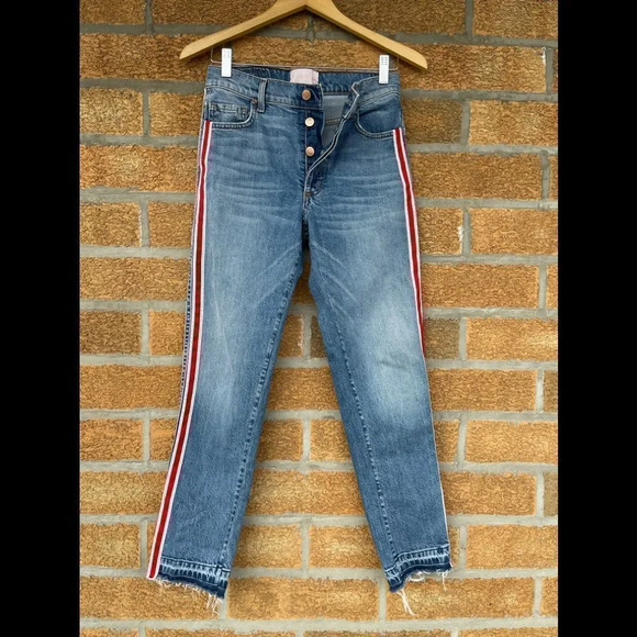 Revice Ruby Tuesday Racer Stripe Jeans 27 - Picture 7 of 13
